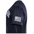 thumbnail image 5 of True Rock Men's New York Slim Fit Pinstripe Baseball Jersey (Navy/White, Small), 5 of 6