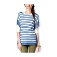 thumbnail image 1 of Suéter American Living Cuello de barco a rayas para mujer azul XX-Large, 1 of 2