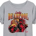 thumbnail image 3 of Marvel Deadpool - Lady Deadpool - Women's Oversized Graphic T-Shirt, 3 of 5