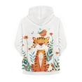 thumbnail image 6 of DISNIMO Tiger Hoodie Kids Bird Hoodies for Girls Flower Hoodie Sweatshirt Zipup Hoodie Boys Sweatshirts Hooded Jacket Boys Hoodie Jackets Size 11-13 Child Zippered Hoodie Teen Animal clothes, 6 of 7