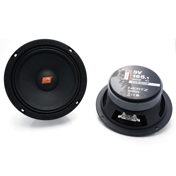 Par de parlantes de medios HERTZ SV-165.1 de 6,5" 4 ohmios SPL
