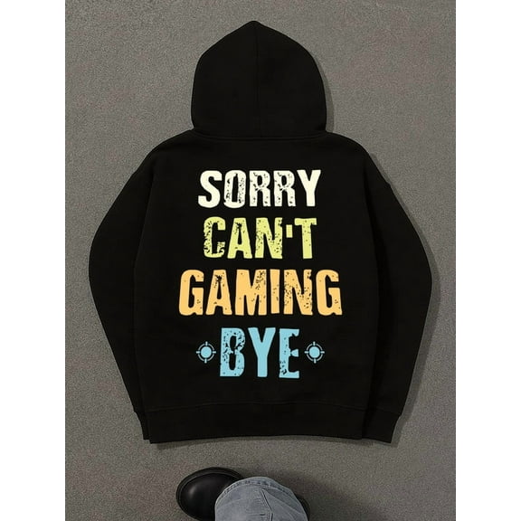 Sorry Can't Gaming sweatshirt men regular fit black Casual Sporty Style high quality Unique Design Unisex Shirt Crewneck tshirts