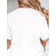 thumbnail image 2 of Women's Smile Face Print Casual Summer T-Shirt, Crew Neck Short Sleeve Top, Lightweight & Comfortable Style Tee For adult, Men, Women, Teen, Teenager, adolescent, Youth, 2 of 5