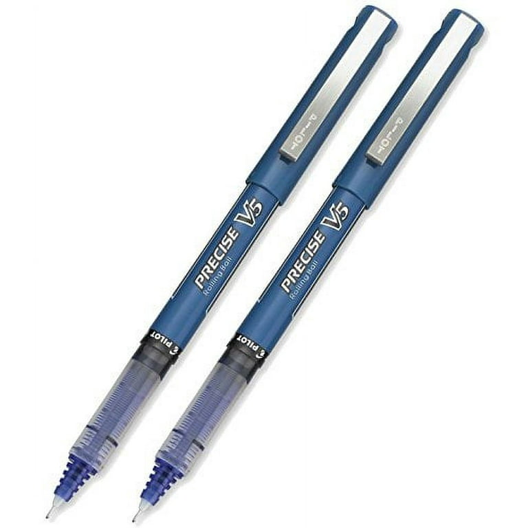Pilot Precise V5 Stick Rolling Ball Pens Extra Fine Point Blue 2 PACK 35335