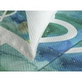 thumbnail image 4 of Ambesonne Virgo Quilted Bedspread Set 3 Pcs, Culture Inspiration, King Size, Sea Green Blue White, 4 of 5