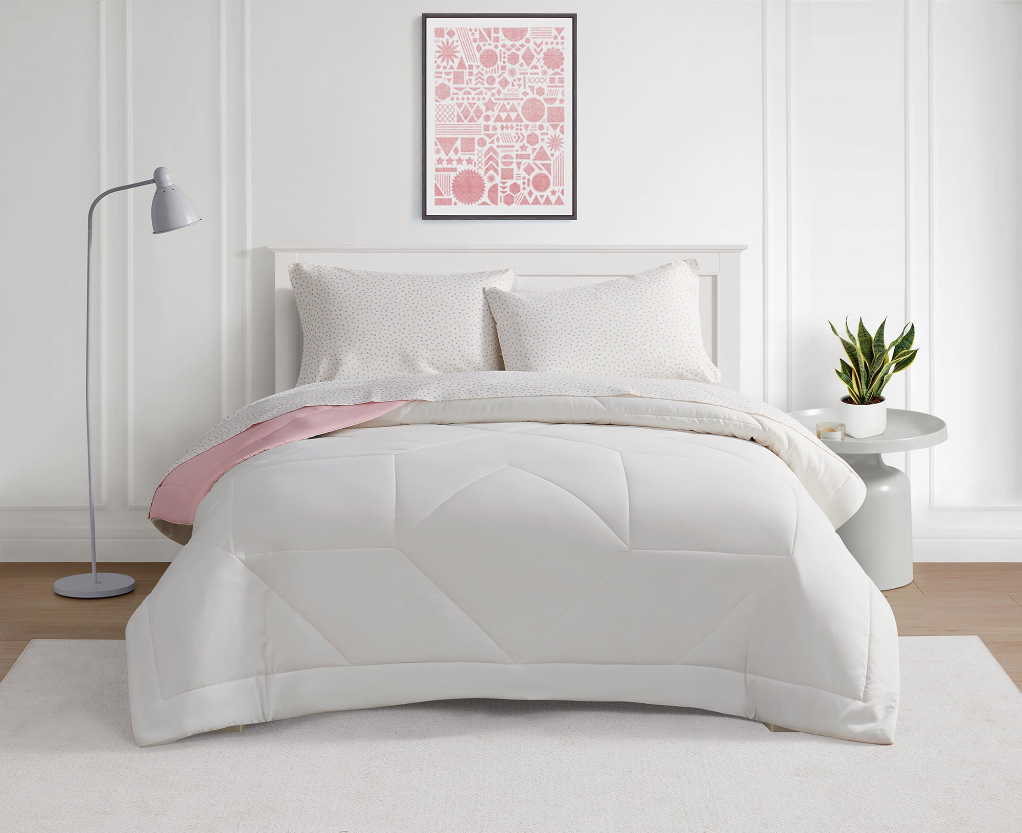 Bco Home 4 Piece Cooling Bedding Set Pink Twin/XL