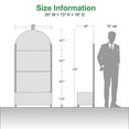 thumbnail image 3 of MAYEERTY 72"x35" Metal Black Arch Planter Box, Outdoor Raised Garden Beds with Trellis for Vine Climbing Plants, 3 of 6