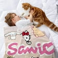 thumbnail image 2 of Sanrio-Anti-Pilling Flannel Blanket Soft Lightweight Plush Fuzzy Cozy Luxury Blanket for Home and Kitchen Use – Perfect for Kids and Adults 60"*79"(150cm*200cm), 2 of 6