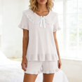 thumbnail image 3 of MDUKONU Women's Everyday Outfit Skin-Friendly Casual Summer Wear White XL, 3 of 5