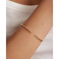 thumbnail image 2 of 14K Gold Plated Cubic Zirconia Claw Bangle Bracelet | Elegant CZ Cuff Bracelets for Women, 2 of 2