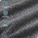 thumbnail image 3 of Manta de Vellón Bare Home Textura de Chevron Microfibra Difusa Suave y Afelpada Tamaño Matrimonial/queen Gris, 3 of 7