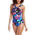 thumbnail image 1 of Calvin Klein Santorini Convertible One-Piece Swimsuit, Black, 6, 1 of 4