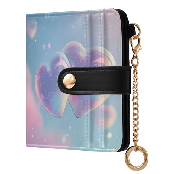 Womens Wallet PU Leather Bifold Small Purse with RFID Blocking Credit Card Holder C