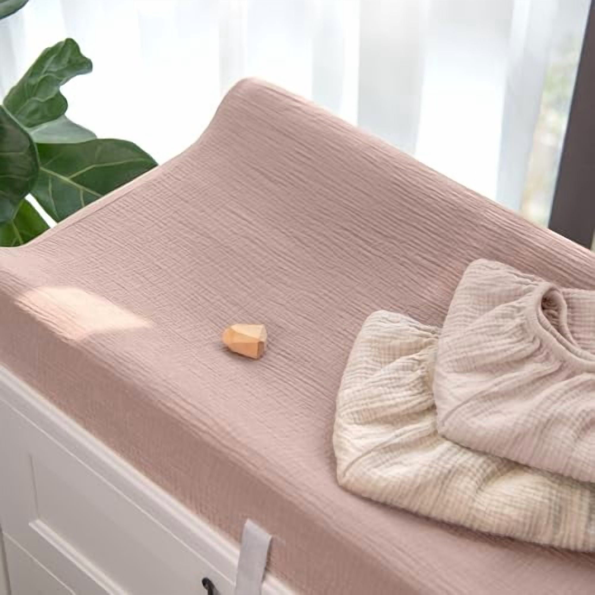 Muslin Changing Pad Cover: Baby Diaper Changing Table Pad Cover - Changing Pad Sheets for Girls Boys 3-Sand