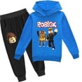 thumbnail image 2 of Roblox traje de ocio bidimensional periférico de animación de juego para niños y niñas, suéter y pantalones para niños, nuevo, dos piezas, 2 of 3