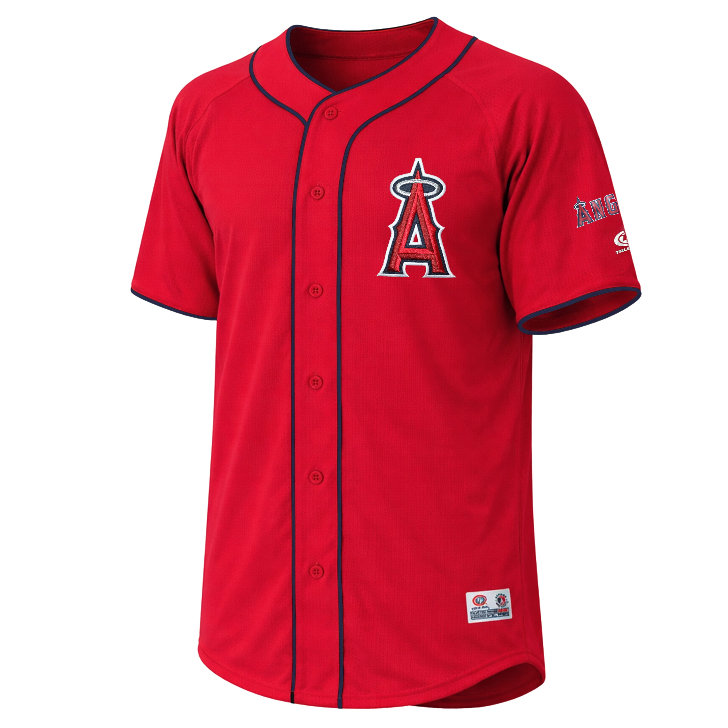 MLB Los Angeles Angels Men's Primary Color Full Button Jersey
