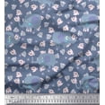 thumbnail image 1 of Soimoi Rayon Fabric Cute Elephant Kids Print Fabric by Yard 42 Inch Wide, 1 of 3