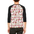 thumbnail image 2 of Halloween Zombie Motif Éléments T-Shirt Raglan pour Hommes, 2 of 2