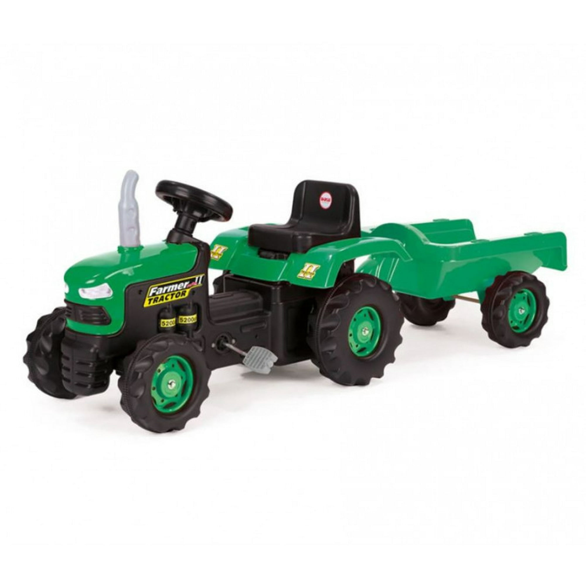 Tractor Infantil Con Carro Verde