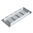 thumbnail image 3 of 80*200/80*300/80*350 Aluminium Alloy Silver Air Vent Louvred Grill Ventilation Grille for Closet Shoe Cupboard Decorative Cover 80*200, 3 of 9