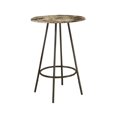 thumbnail image 1 of Monarch Specialties Home Bar, Bar Table, Bar Height, Pub, 30" Round, Small, Kitchen, Metal, Laminate, Brown Marble Look, Contemporary, Modern, 1 of 3