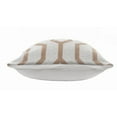 thumbnail image 5 of Ox Bay Vibe Beige / White Geometric Cozy Poly-Fill 20 In. X 20 In. Cotton Throw Pillow, 5 of 8
