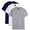 Navy/Wht/Lt Steel, variant on Hanes Men's and Big Men's Beefy T Cotton Short Sleeve T-Shirt, 3-Pack, Sizes S-3XL