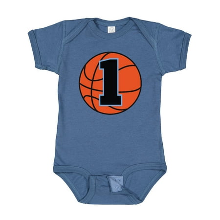 

Inktastic Basketball 1st Birthday 1 Year Old Gift Baby Boy Bodysuit
