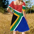 thumbnail image 4 of Robe Drapeau Sud-Africain Robe d'Été Robe Coréenne pour Femmes Été, 4 of 5