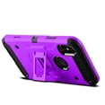 thumbnail image 4 of iPhone X Case, Mignova Rugged Plastic Heavy Duty Armor Holster Defender Full Body Protective Hybrid Case Cover with Belt Swivel Clip and Kickstand for Apple iPhone X (Purple), 4 of 7