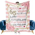 thumbnail image 1 of LHSHID 70th Birthday Gifts for Women Gifts for 70 Year Old Womens Blanket 70th Birthday Decorations Gifts Ideas for Her Wife Sister Mom Grandmother Friends 30x40in, 1 of 6