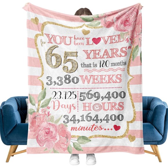 LHSHID 70th Birthday Gifts for Women Gifts for 70 Year Old Womens Blanket 70th Birthday Decorations Gifts Ideas for Her Wife Sister Mom Grandmother Friends 30x40in