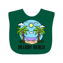 Inktastic Summer Vacation in Delray Beach Boys or Girls Baby Bib
