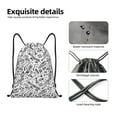thumbnail image 4 of Sikiie winter Ski Element Print Drawstring Backpack Drawstring Bags, Draw String Back Bag for Sports, Gym, Travel, Swimming, Beach-Small, 4 of 6