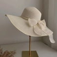 thumbnail image 3 of SikaFu Super Brimmed Straw Hat For Women's Summer Sun Protection, Large Brimmed Hat, Beach Bow Hat, Sun Hat, 3 of 9