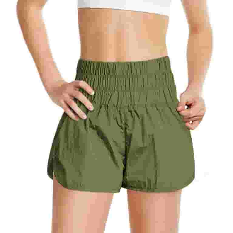 初売り Athletic Workout Shorts Summer Spandex Youth Green Girls for Clothing