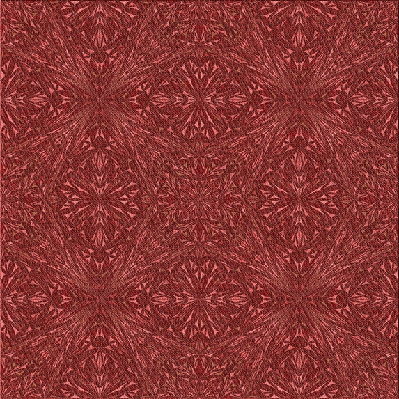 Ahgly Company Machine Washable Indoor Square Transitional Lava Red Area Rugs, 8' Square