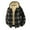 Black, variant on Men's Flannel Jacket - Fleece Lined Plaid Zip Up Hoodie Winter Warm Coat