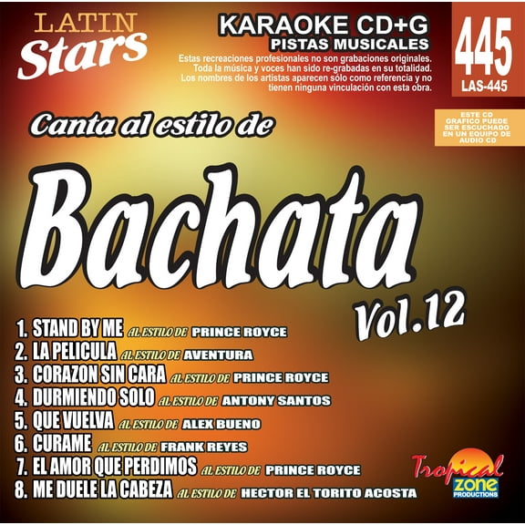 Karaoke Latin Stars 445 Bachata Vol.12
