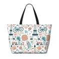 thumbnail image 2 of Easygdp Eiffel Tower Bolsa de Viaje de Playa de Gran Capacidad, Bolsa Tote Perfecta para la Playa, Escapadas de Fin de Semana y Viajes, 2 of 7