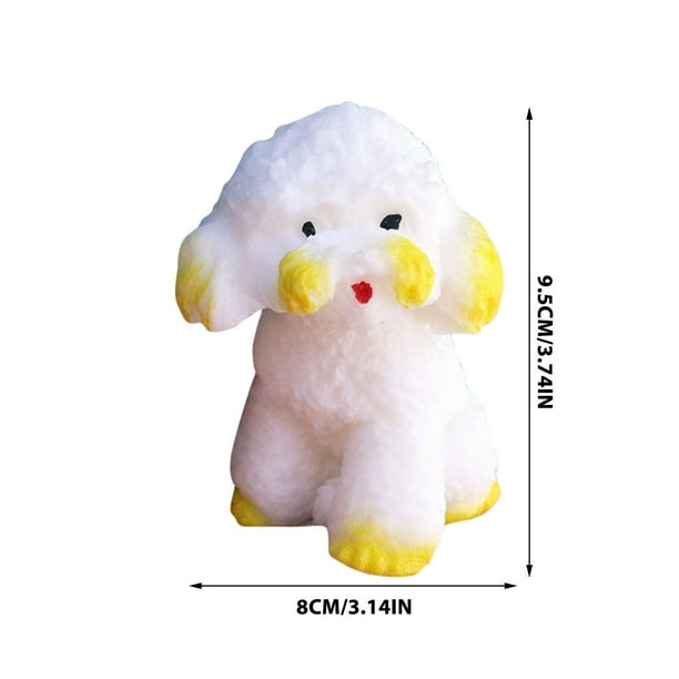 Juguetes para piscina, juguetes para bebés, juguetes para niños pequeños, perro mascota de simulación pintado a mano, juguetes antiestrés, muñeco antiestrés