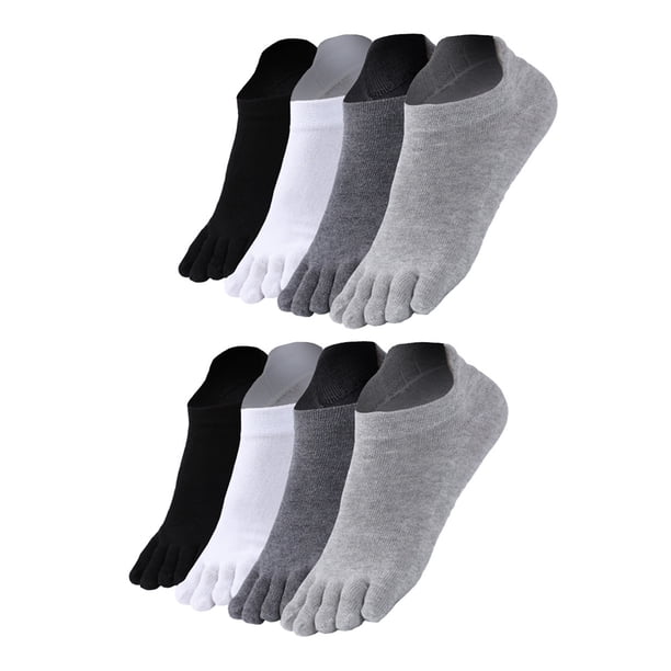 FELTECHELECTR 4 pares de calcetines de algodón transpirables y agradables para la piel para hombre.