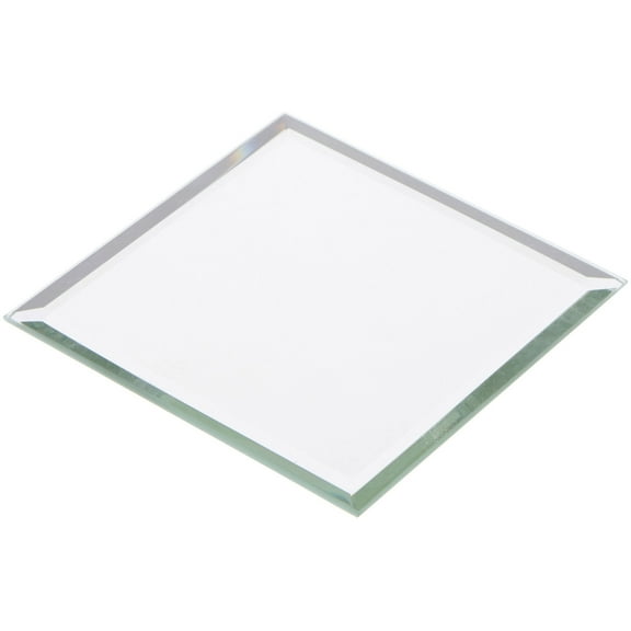Plymor 3.5" Square, 3mm Thick Beveled Glass Mirror, Pack of 12