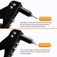 thumbnail image 4 of Labor-Saving Manual Single-Handle Rivet Gun Portable Insert Pull Repair Plier Hand Riveter Manual Household Tool ,More Helpful and Safe, 4 of 6