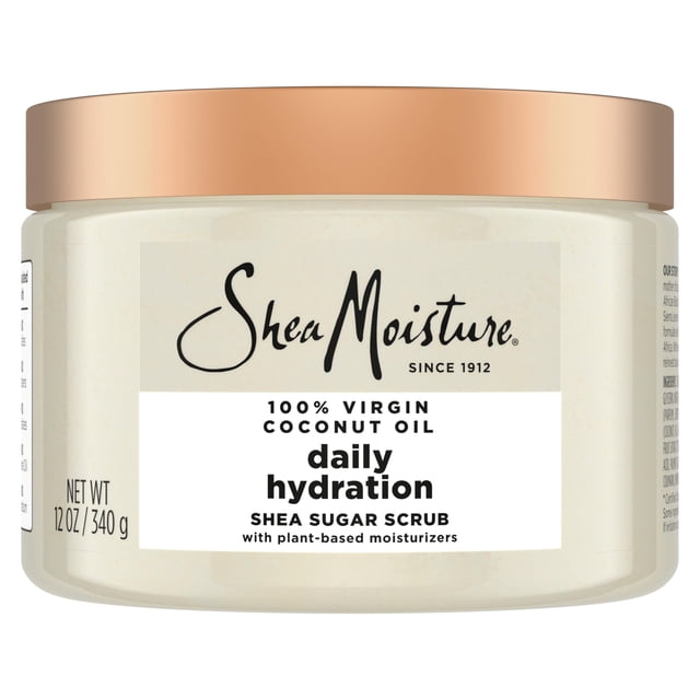 Exfoliante corporal SheaMoisture Aceite de coco virgen con azúcar de karité 350 ml