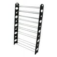 thumbnail image 3 of CLEARANCE SALE 10-Tier 50-Pair-of-shoes Adjustable Steel & Plastic Shoe Rack Black & Silver, 3 of 6