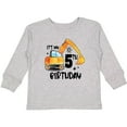 thumbnail image 3 of Inktastic Construction Truck It's My 5th Birthday Boys or Girls Long Sleeve Toddler T-Shirt, 3 of 5