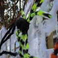 thumbnail image 5 of 30" Large Halloween Spider Decorations Hairy Spider with Colorful Legs Fake Scary Red Eyes Posable Spiders Props for Halloween Home Party Garden Yard Patio Haunted House Indoor Outdoor, 5 of 6