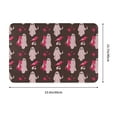 thumbnail image 3 of Front Door Mat Indoor Outdoor Outside Entrance - 16*24in Washable Pink Cat Halloween Spooky Thin Bathroom Rugs Fit Under Door, Bath Rugs for Bathroom, Kitchen Rugs Mats for Floor, 3 of 6