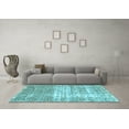 thumbnail image 3 of Ahgly Company Indoor Round Persian Light Blue Traditional Area Rugs, 8' Round, 3 of 4
